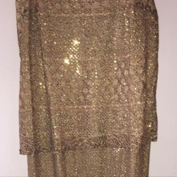 Shimmering Mother of the bride Gown with jacket Onyx Nite by Wendye Chaitin 16 - Picture 10 of 16